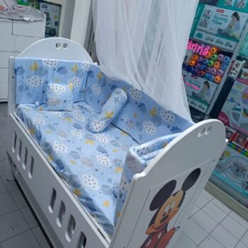 Mdf Bed with Round Hook Net