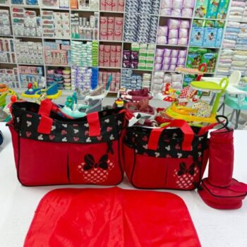 5 in 1 Baby Diaper Bag - Flowered