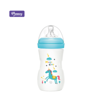 Momeasy Wide Neck PP Feeding Bottle with Anti-Colic Nipple. 240ml/8oz