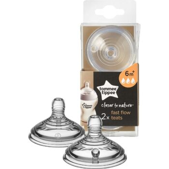 Tommee Tippee Closer to Nature Fast Flow Teats 2 Pack 6m+