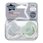 Tommee Tippee ANYTIME SOOTHER Pack of 2 Multicolour Age-Newborn to 6 Months