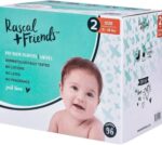 Rascals Premium Adhesive Newborn Nappy Diapers Size 2 (4-8 Kgs) - 96Pieces