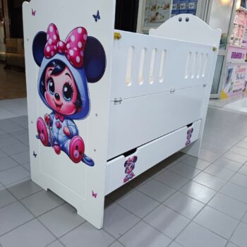 Mdf Baby Bed (girl theme)