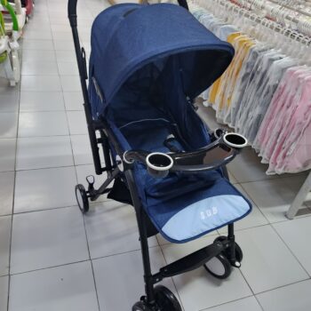 Reversible Handle Pushchair Baby Stroller with Mosquito Net, Easy Fold