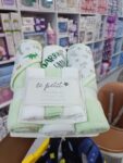3 Hooded Towels with 3 Wash Cloth - GREEN