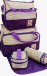 5 in 1 Baby Diaper Bag - Purple