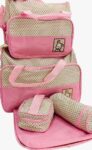 5 in 1 Baby Diaper Bag -Pink
