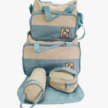5 in 1 Baby Diaper Bag - Blue