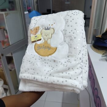 Baby Shawl 
white star