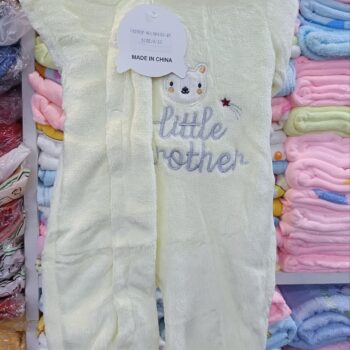 midwarm fleece rompers/
light fleece romper(yellow theme)