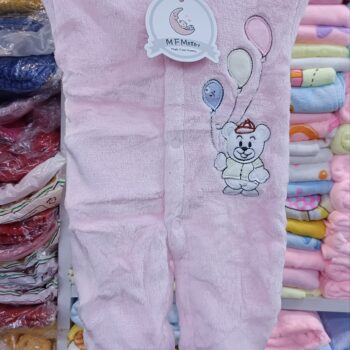 midwarm romper/light fleece romper (pink theme)