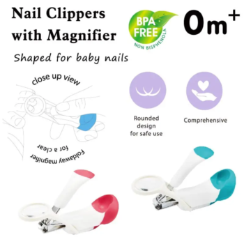 Baby nail cutter with magnifier