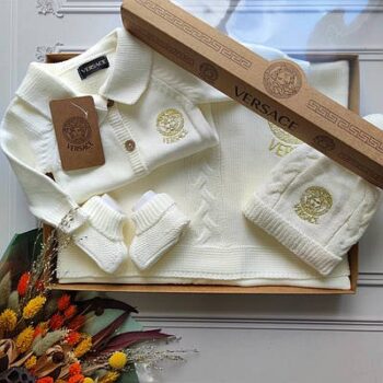 4 in 1 knitted Receiving set