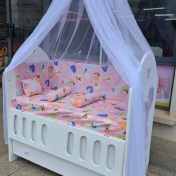 2 x 4 Feet Mdf Baby Cot Full Set