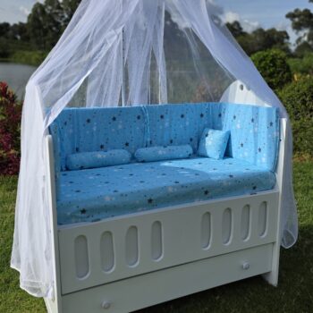 2 x 4 Ft MDF Baby Cot Complete Set