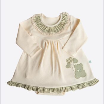 Cotton Baby Dress with bodysuit